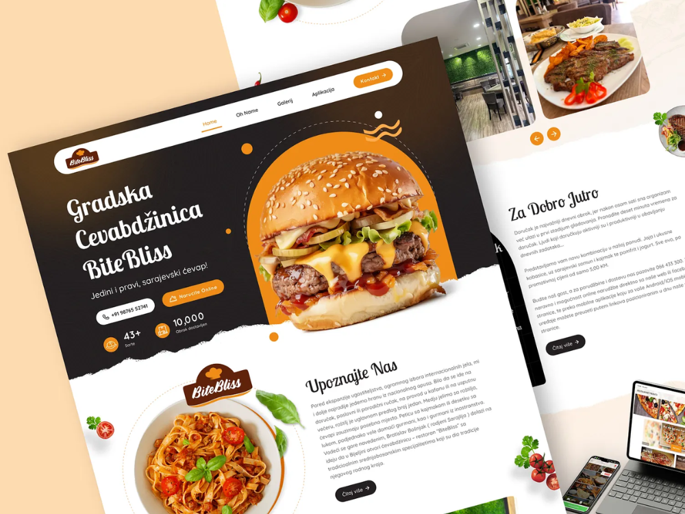 restaurant website design Wyoming nextasoft